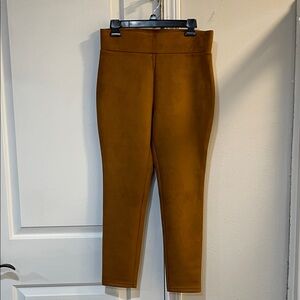 LOFT Women's Skinny Pants in Mustard Brown, petite medium